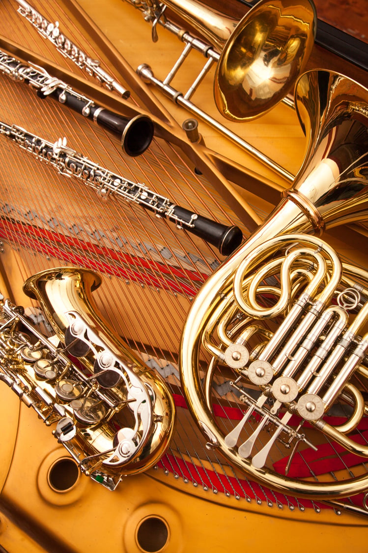 woodwind and brass instruments